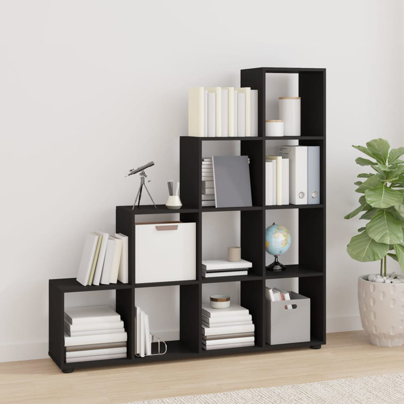 Tambellini Cube Bookcase, Black, 104 x 29 x 107 cm