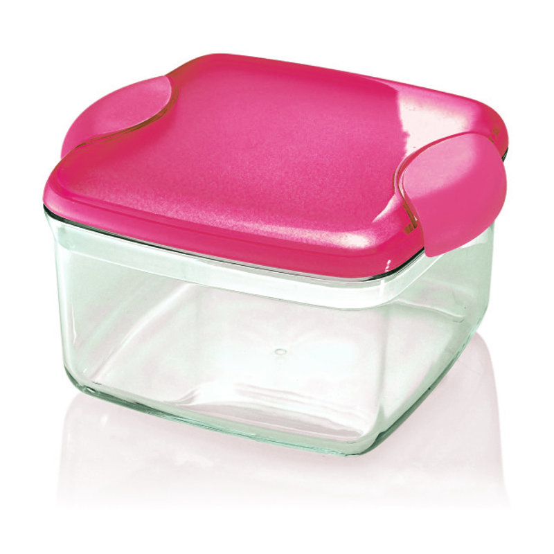 Contenant de rangement pour aliments 51 oz à l’air moyen acrylique Latina, Rouge