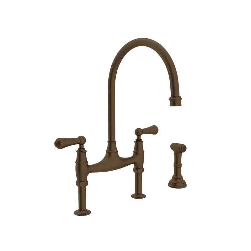 Georgian Era™ Bridge Faucet with Side Spray