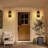 Alletta 20.6'' H 2-Light Aluminum Wall Sconce with Dusk-to-Dawn Sensor-1014558522
