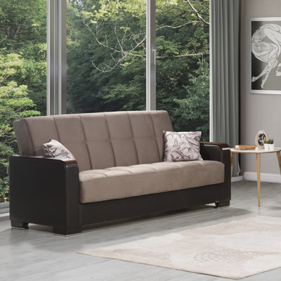 Annalease 89 in. Fabric 3-Seater Twin 3-in-1 Sleeper Sofa Bed with Storage