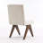 Modern Upholstered Parsons Chair Linen Fabric Tufted Dining Chairs Armless Side Chair Vanity Chair-112556282