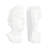 Elegantly Crafted Sculptural Bookends, Resin Knot Décor Adorn Your Library or Office in Style-1153260936