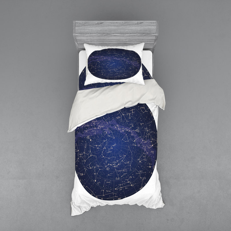 Constellation Modern & Contemporary Polyester Geometric Shapes Duvet Cover, Twin XL Duvet Cover + 2 Additional Pieces