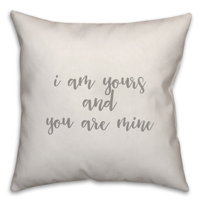  Coussin décoratif «I am Yours and You are Mine»