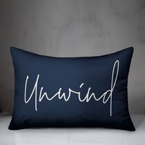 Outdoor Pillows with Insert Navy 18x18 Patio Accent Throw Pillows –  Fabritones