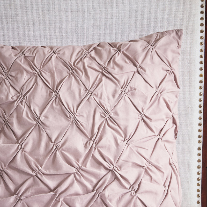 Couette Shabby Chic Blush King - 8 morceaux en coton avec coussins décoratifs et accessoires