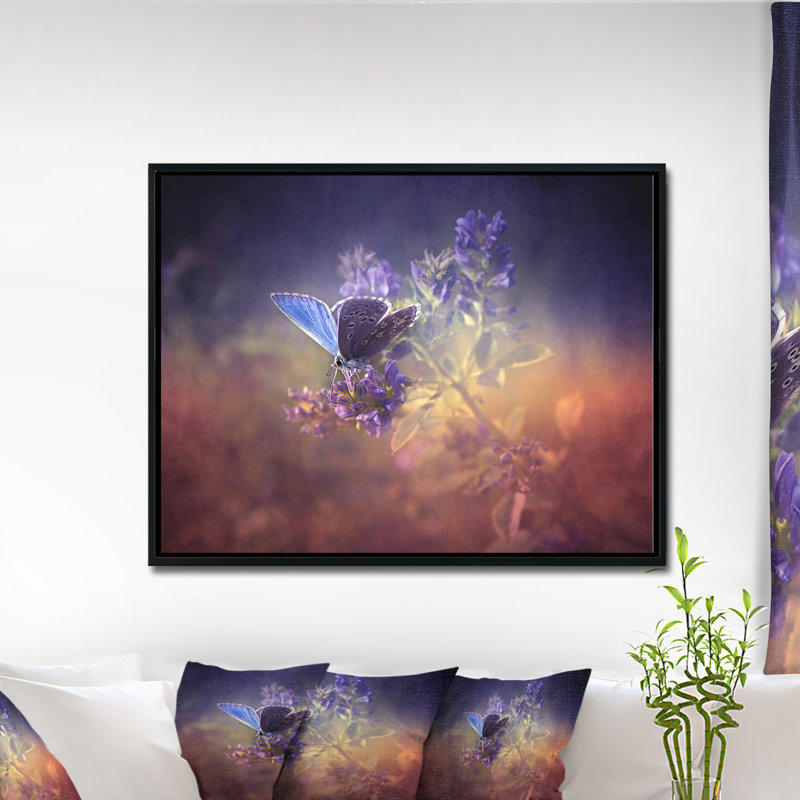 «Vintage Butterfly», impression, H 30 po x l 40 po x P 1,5 po, Bois