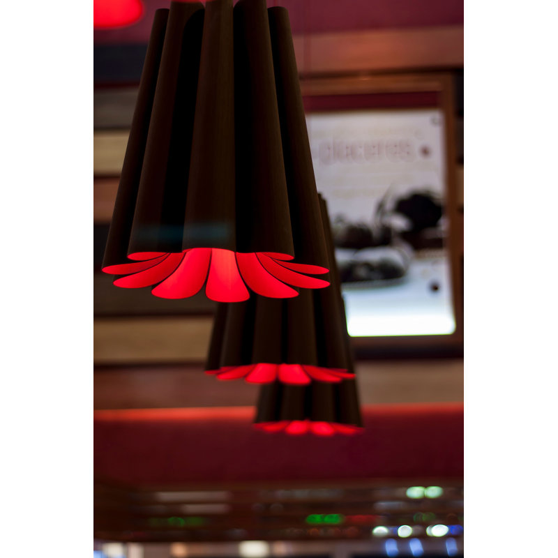 Luminaire suspendu 1 lumière Olivia, Ébène