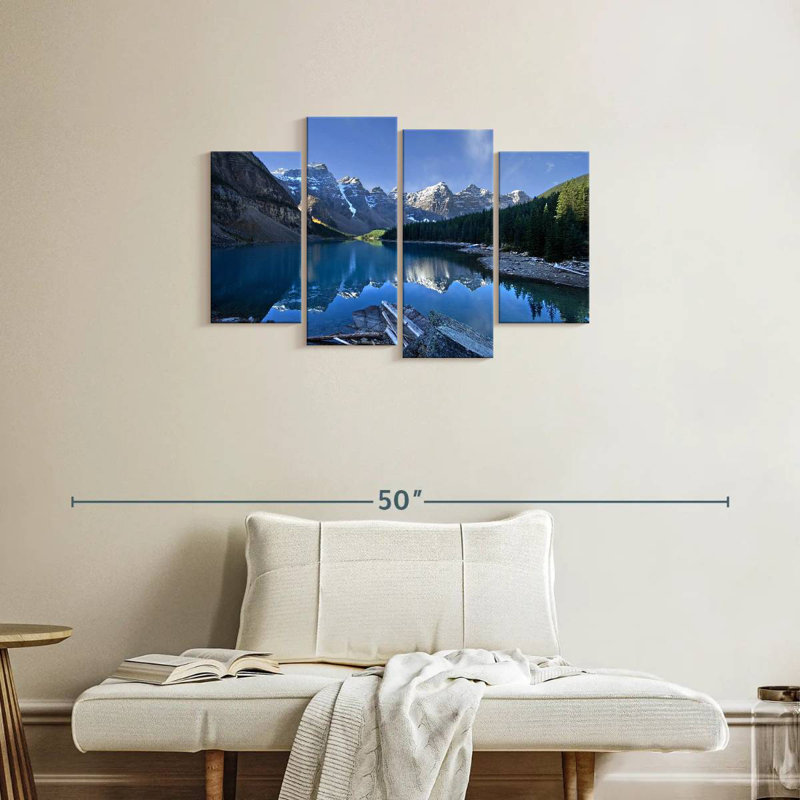 Lac pittoresque de la Moraine, H 22 po x l 36 po