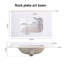 Meuble-lavabo en marbre blanc de 30 po avec lavabo en céramique. Ajoute une touche de classe à la salle de bain. Facile à nettoyer. Robinet à poignée simple. Installation rapide. P 30,09 po x l 18,48 po, H 7,29 po