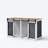 61" W Separable Large Dog Crate Furniture with Divider – Versatile Design for Multiple Dogs and Spaces-927071178