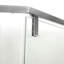 Porte de douche 34-1 / 8 "X 72" Cabine de douche semi-sans cadre à charnière, 5/16 po (8 mm)-123210125
