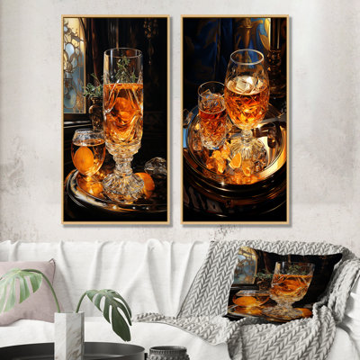 Verre à whisky liquide Elegance - Liquor Wall Art, ensemble de 2 pièces