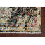 Tapis oriental contemporain abstrait à motif végétal noué à la main 4 x 6
