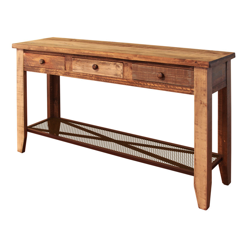 Antique Multicolor 55'' Console Table