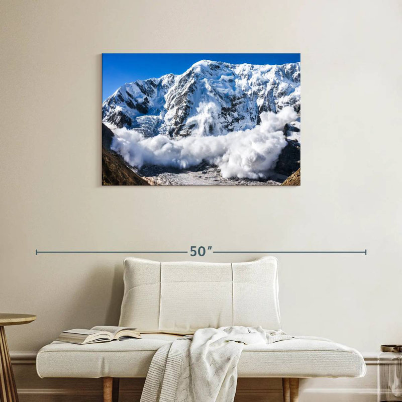 Alvord Avalanche In Shkhara Mountain, 24" H x 36" W