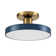 Anele 1-Light 40cm Minimalist Round Dimmable LED Semi Flush Mount