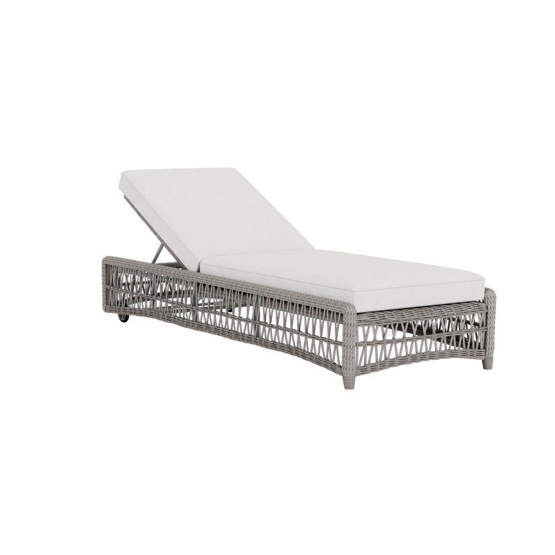 Mackinac Outdoor Chaise Lounge, Canvas Natural Sunbrella® Canvas