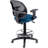 Backed Adjustable Height Ergonomic Lab Stool with Footring Wheels-1335032083