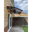 2m Width x 1.5m Depth Door Canopy Black-Bracket Bronze-Sheet