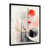 Impression noire sur toile encadrée sélectionné