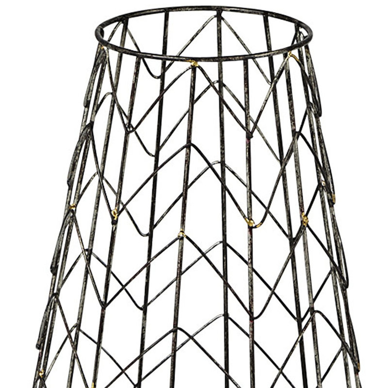 Porte-bougie de table en métal 16 po