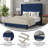 Upholstered Platform Bed with Vertical Stitched Wingback Headboard, Slatted Mattress Foundation-72413571-72413567