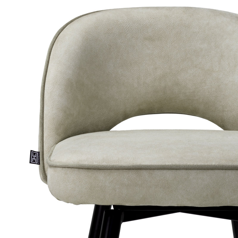 Cliff Upholstered Stool with Metal Frame, Bar Stool (30.91" Seat Height)
