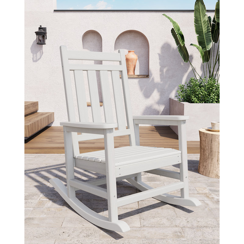Reclining Recliner Chair, White