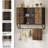Bathroom Wall Cabinet with 5 Hooks and Towel Bar