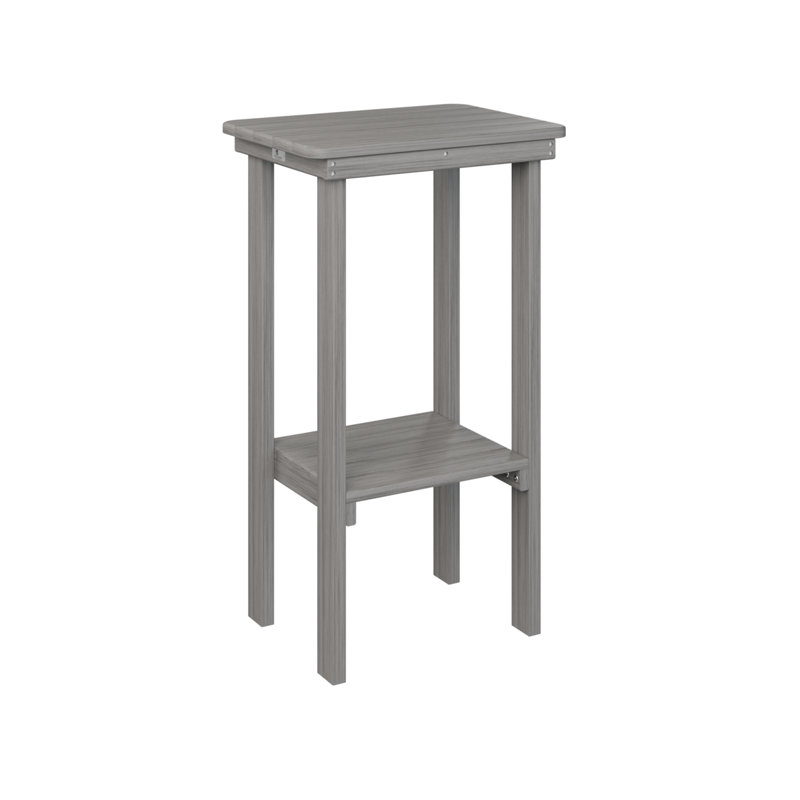 Berlin Gardens Rectangular End Bar Table, Driftwood Gray