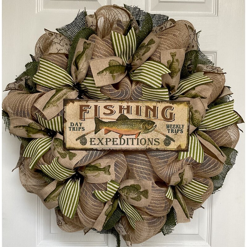 The Holiday Aisle® Fishing Expeditions Sports Wreath | Wayfair