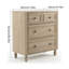 4 Drawers Retro Dresser Tall Storage Chest with Handles with for Bedroom and Living Room-1510469934