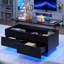Table basse à plateau relevable avec lumières à DEL multifonctionnelles, compartiment caché et tiroirs Chappa-882258392