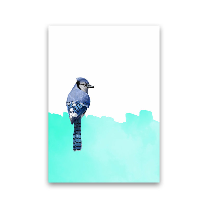 Bird Blue - Print, No Framed, 84cm H x 60cm W x 1cm D