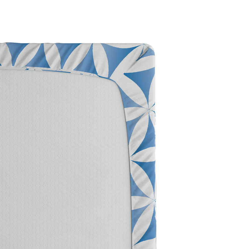 Microfiber Geometric Fitted Sheet, Twin XL Fitted Sheet
