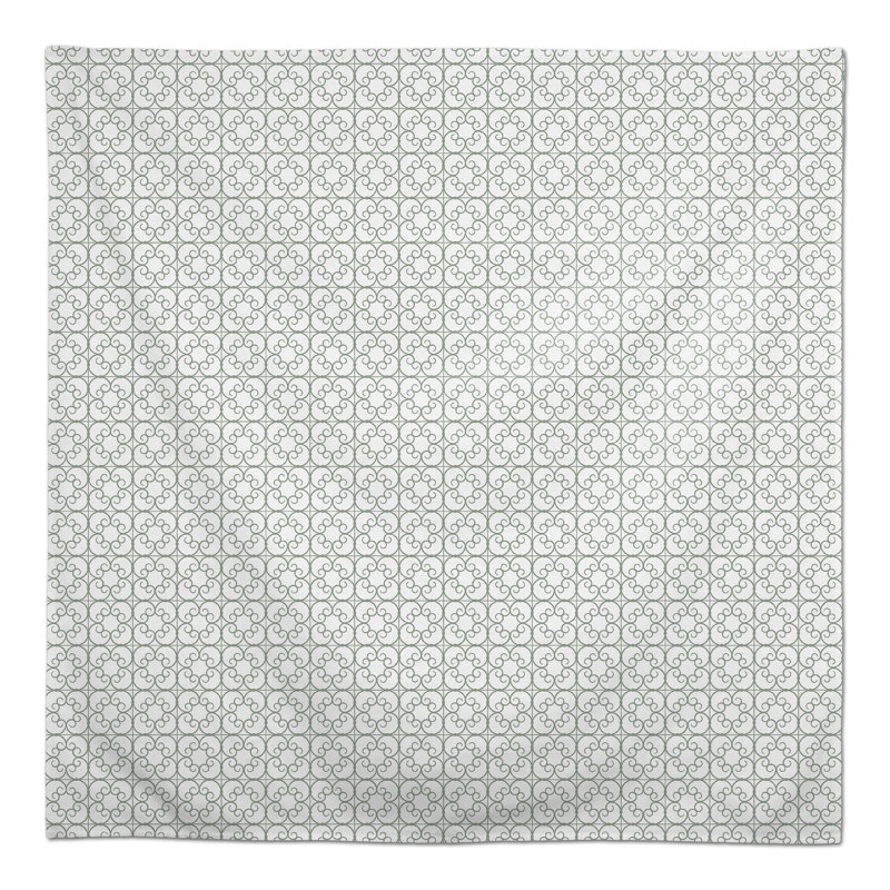 Nappe géométrique carrée, Vert