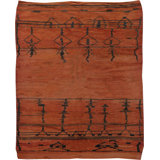 Vintage One-of-a-Kind Rectangle 6'1" X 7'6" Hand Knotted Area Rug