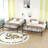 Full Xl Over Queen Metal Bunk Bed-2071824765