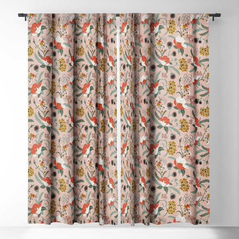 Marisha Blackout Curtain Pair, 50" W x 63" L