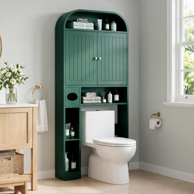 67.72"H Freestanding Over The Toilet Storage