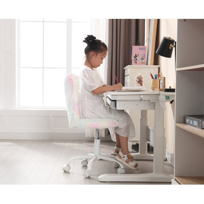 Aafia Kids 19.75" Adjustable Height Desk or Activity Chair