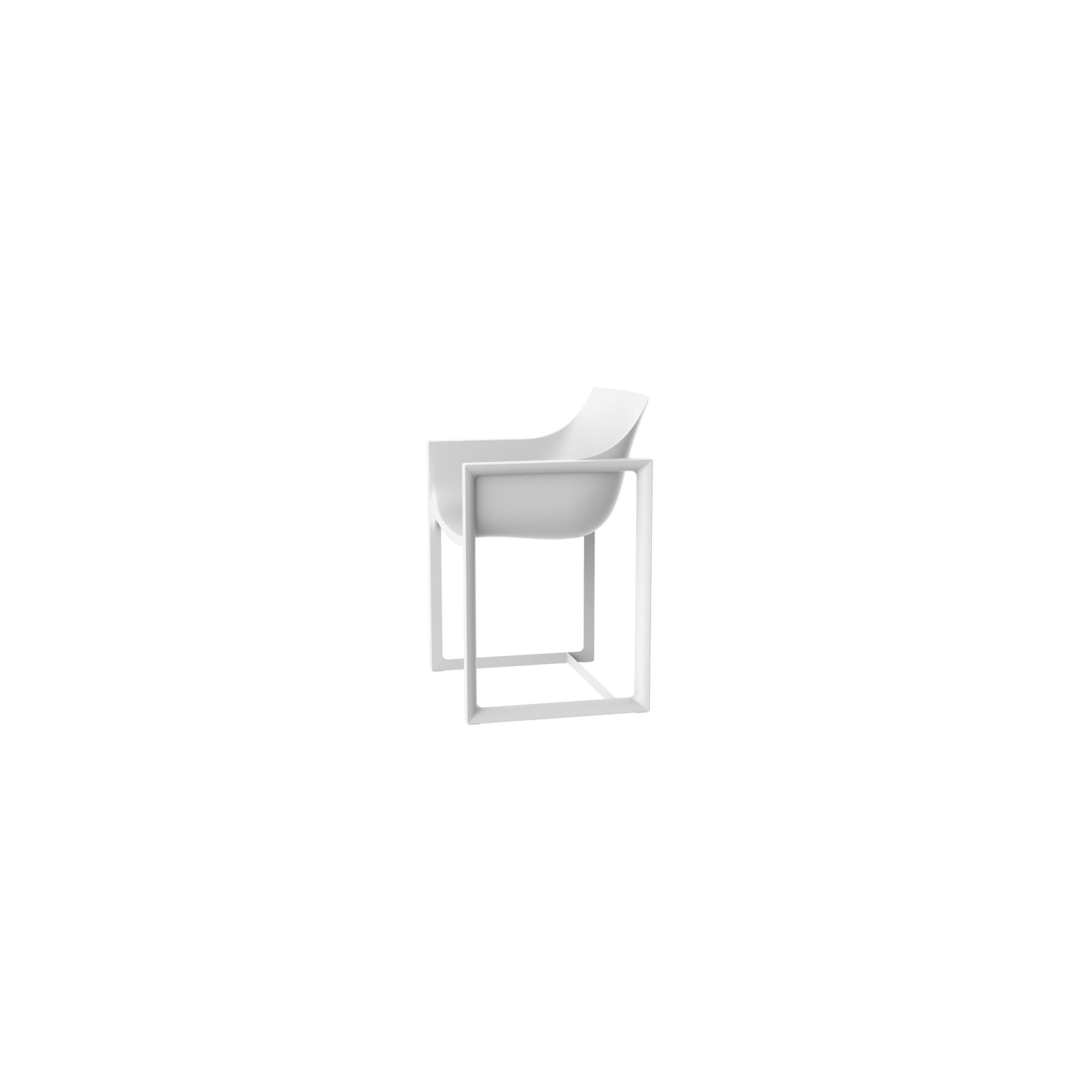 Wall Street Patio Dining Chair, White