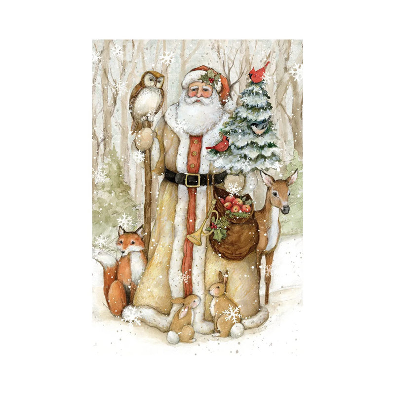 Giclée sur toile tendue Tall Santa, H 26 po x l 18 po
