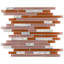 Tessera Piano 0.59" x 2" Glass Linear Mosaic Wall Tile-40612872