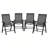 Stackable Folding Chairs  set of 4