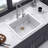 25" x 22" Drop-in Single Bowl Quartz/Granite Composite Kitchen Sink
