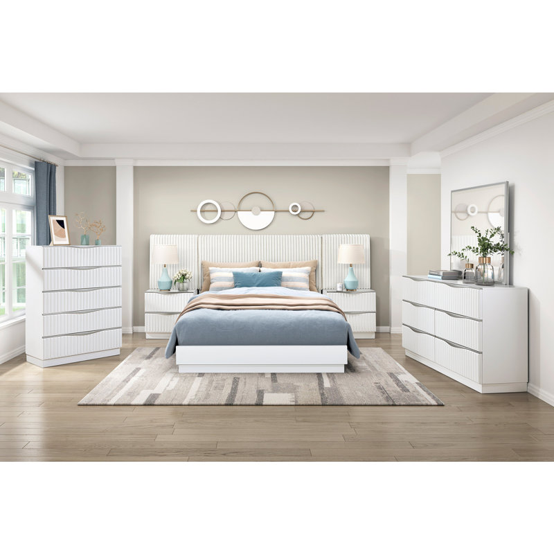 Armoire de rangement luxueuse 1 pièce avec commode à 6 tiroirs