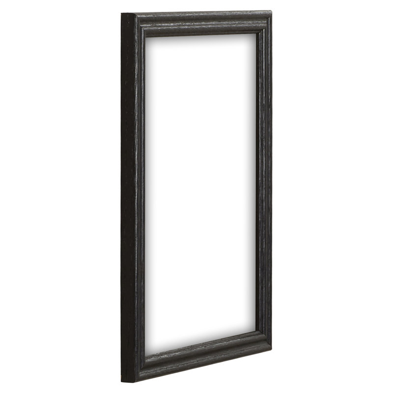 Cadre photo simple en bois biseauté, Noir, L 20 po x H 20 po